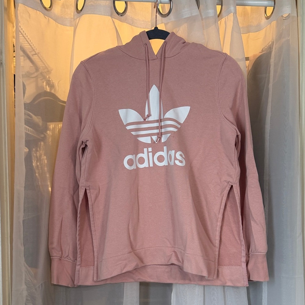 Adidas Rose Hoodie with White Emblem